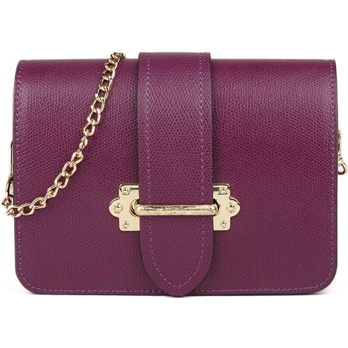 Elegante Crossbody-Tasche aus genarbtem Leder