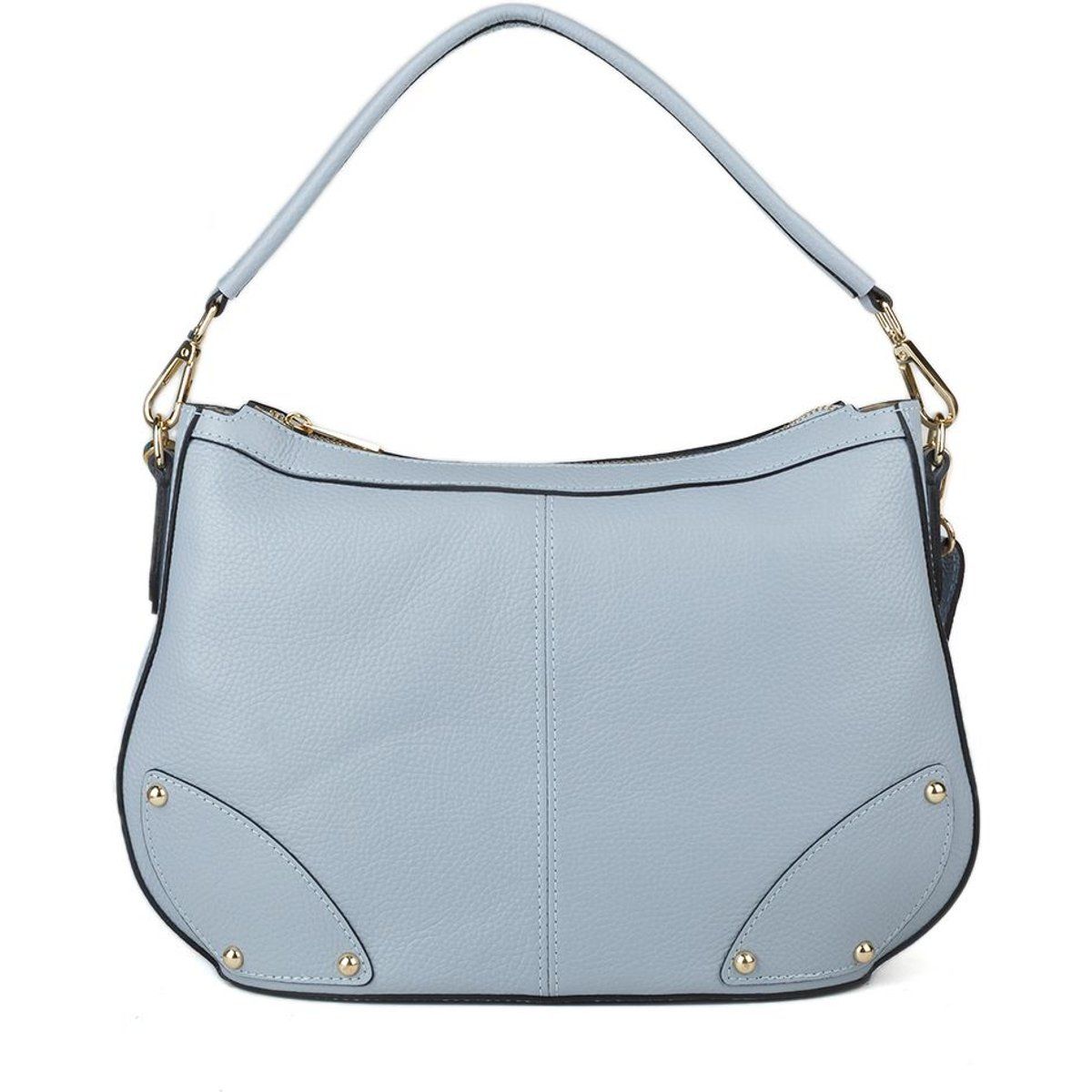 Elegante Hobo-Tasche aus genarbtem Leder