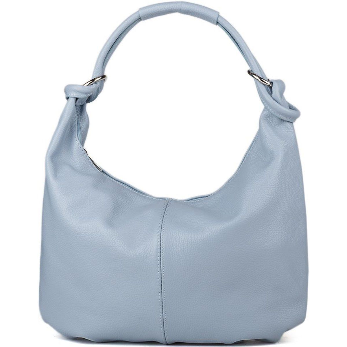 Gekörnte Hobo-Tasche mit Knotendetail