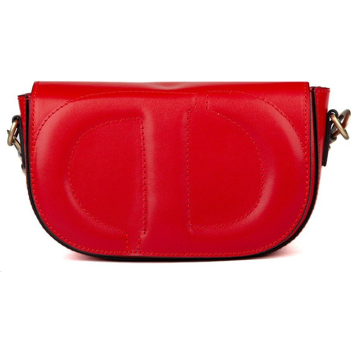 Satteltasche aus geprägtem Leder