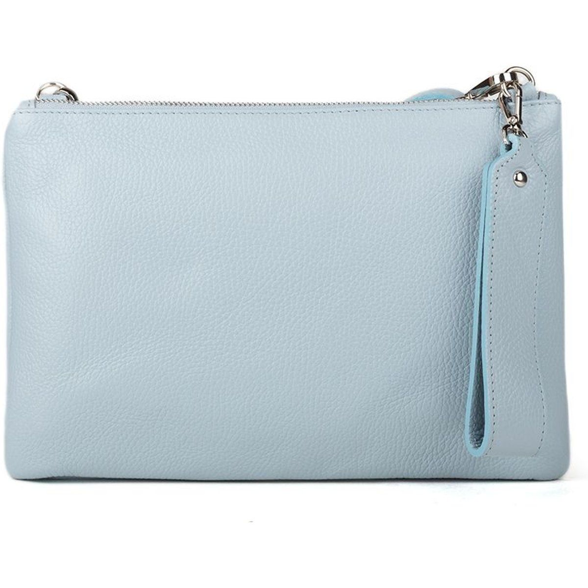 Minimalistische genarbte Leder-Schultertasche