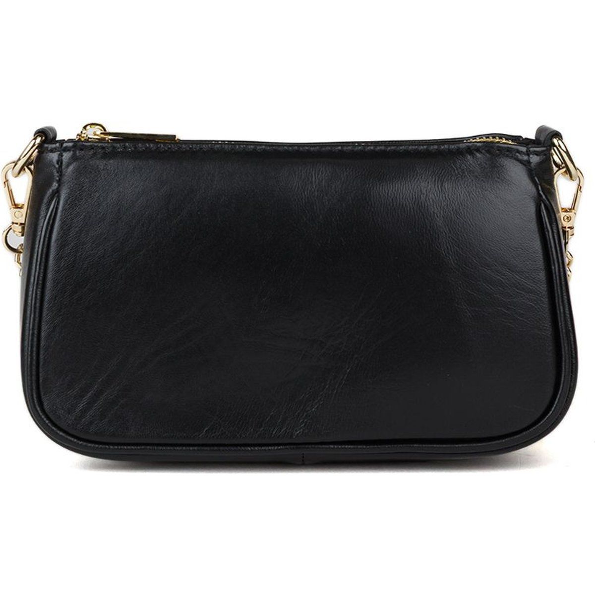Kleine Ledertasche mit Kettenriemen