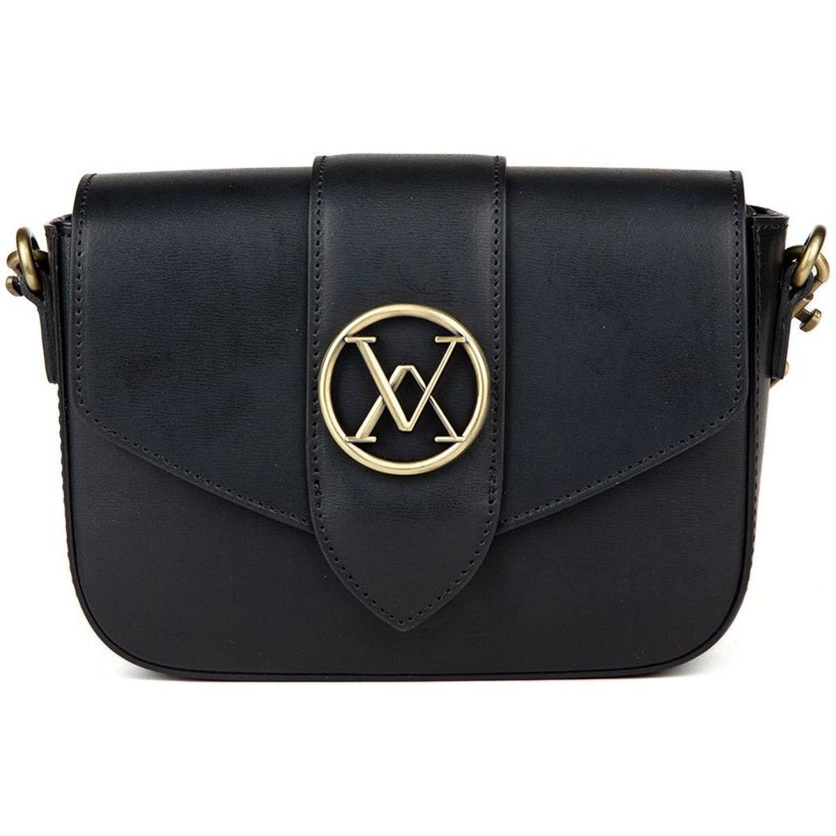 Elegante Leder-Umhängetasche mit Logo