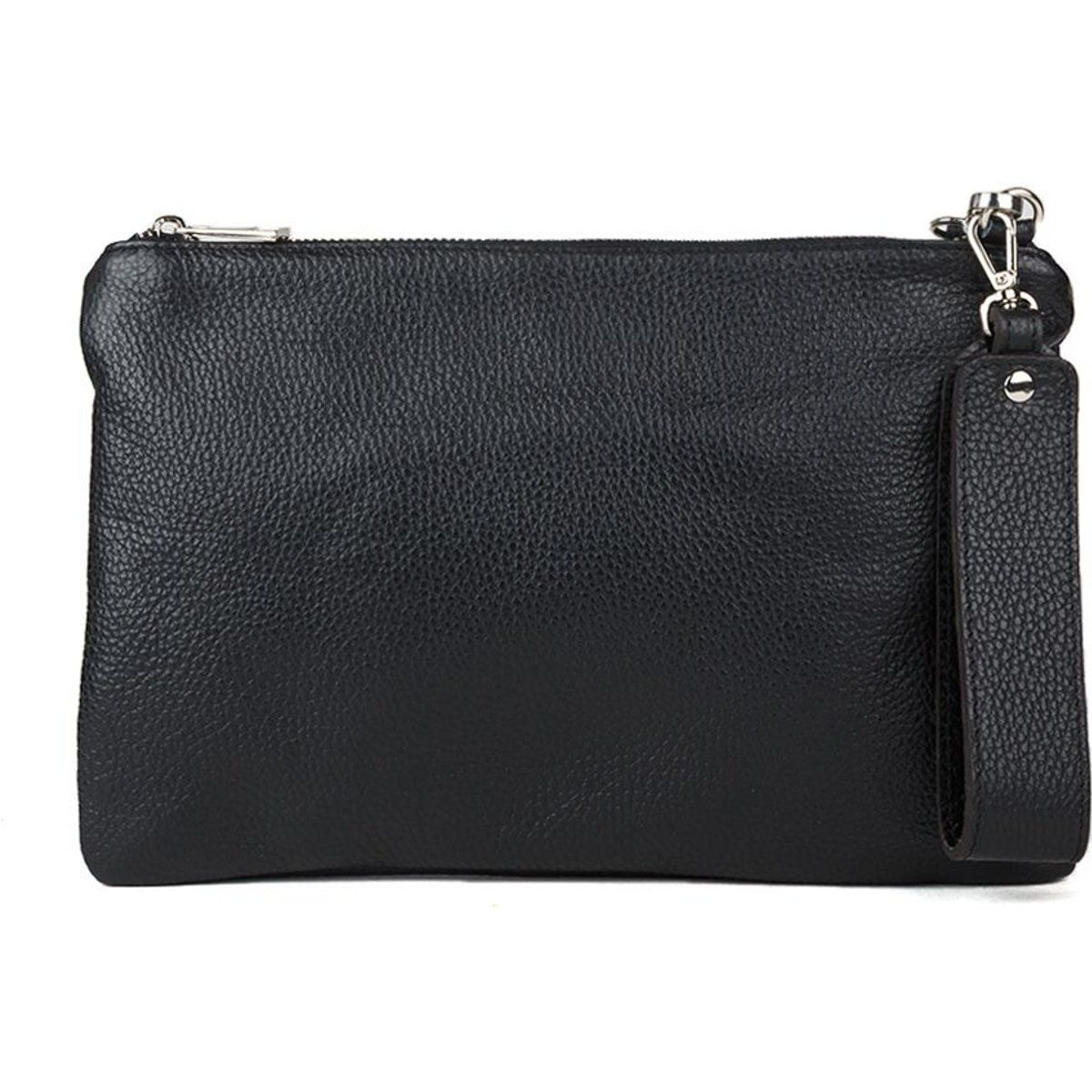 Schlichte Clutch aus genarbtem Leder