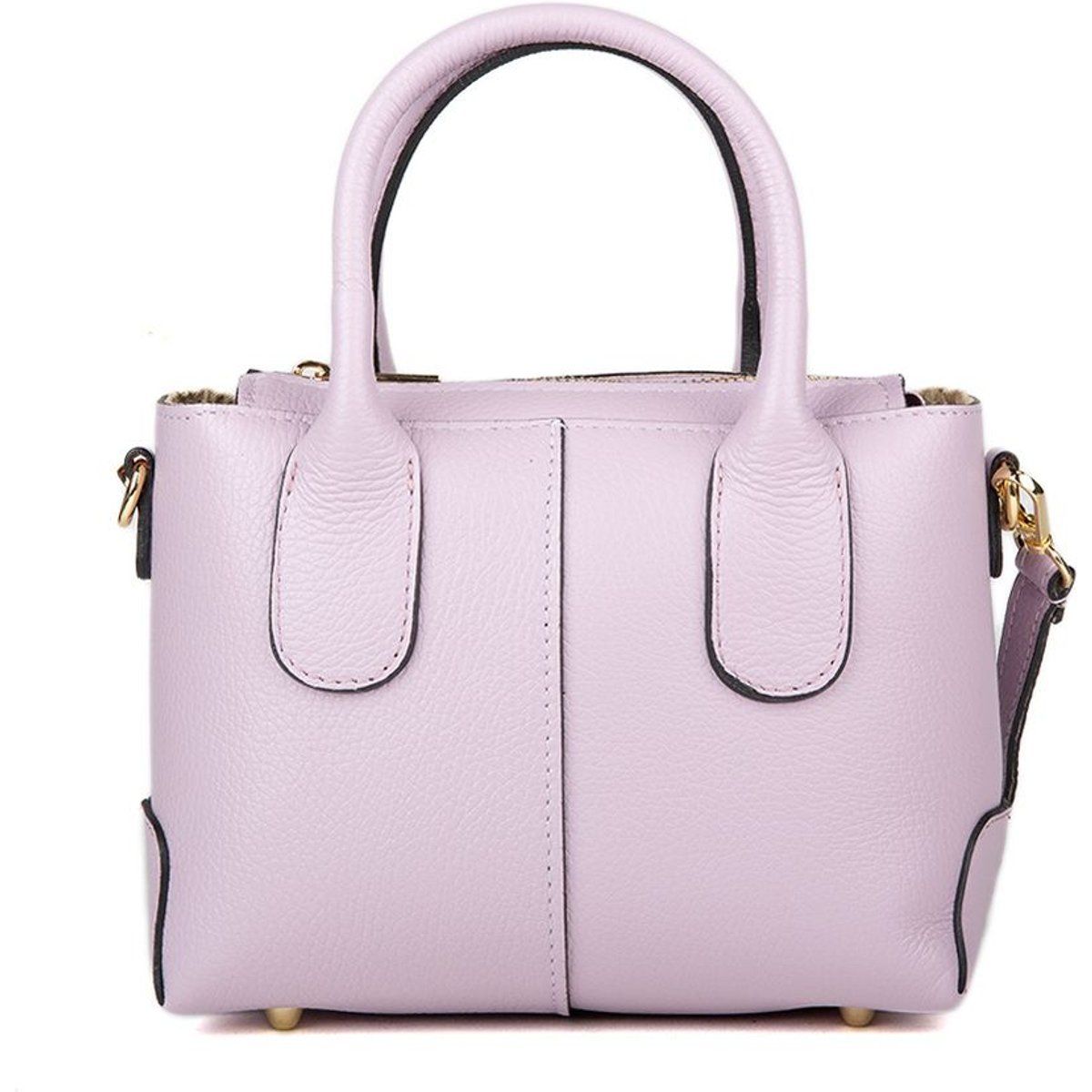 Strukturierte Handtasche aus genarbtem Leder