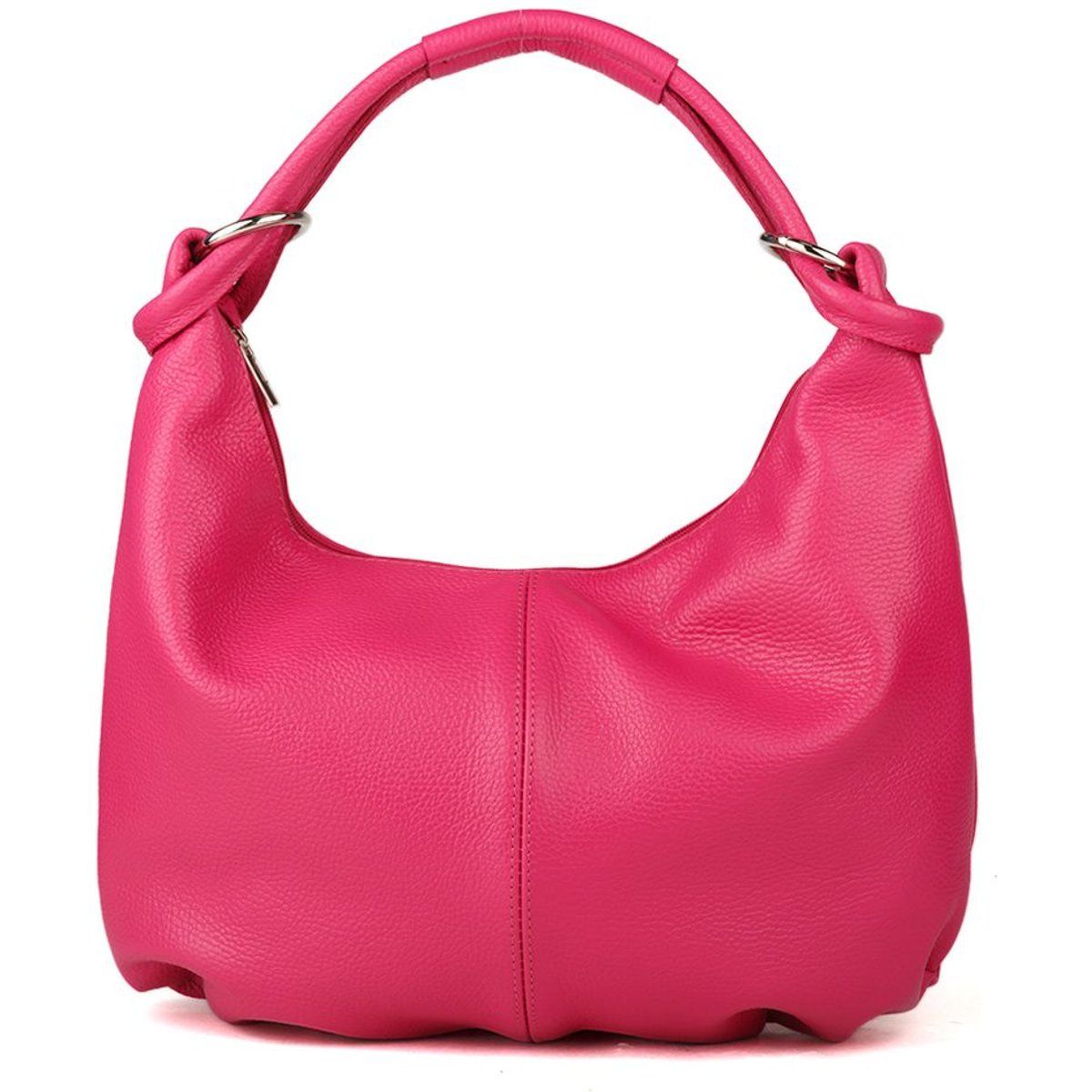 Beuteltasche aus genarbtem Leder