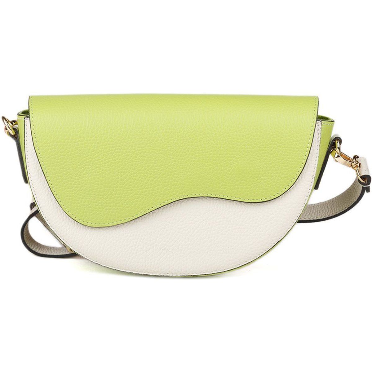 Half-Moon Tasche mit Wellenklappe