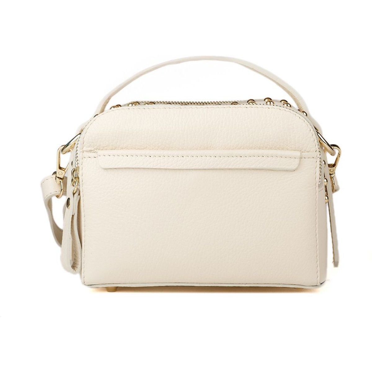 Kamera-Tasche aus Leder mit Nieten