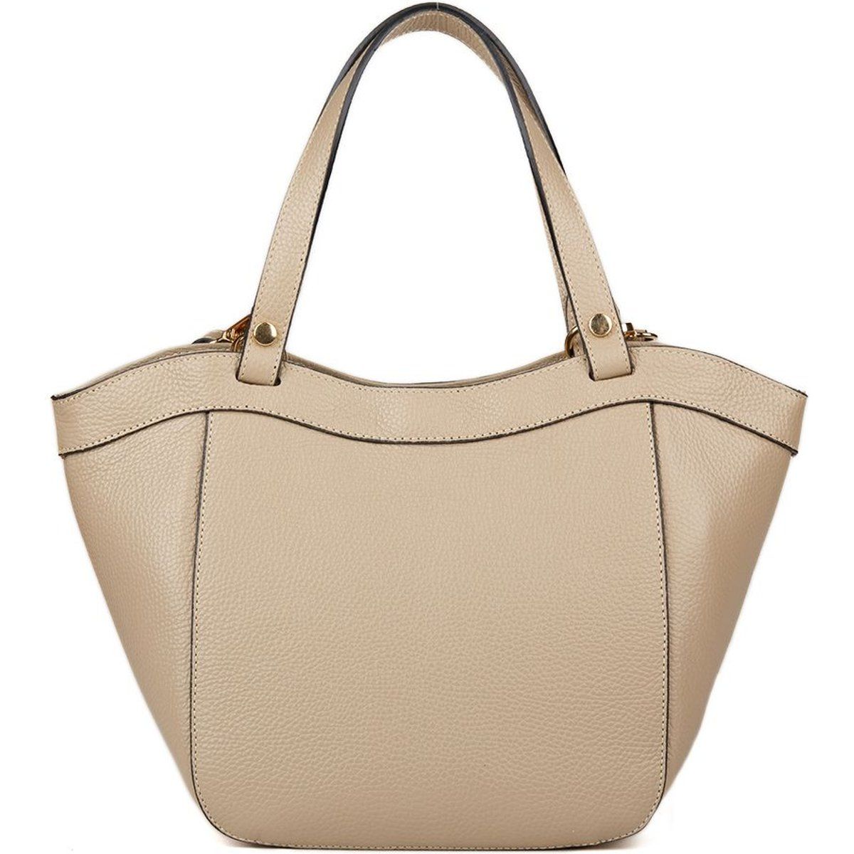 Elegante geschwungene Leder-Schultertasche