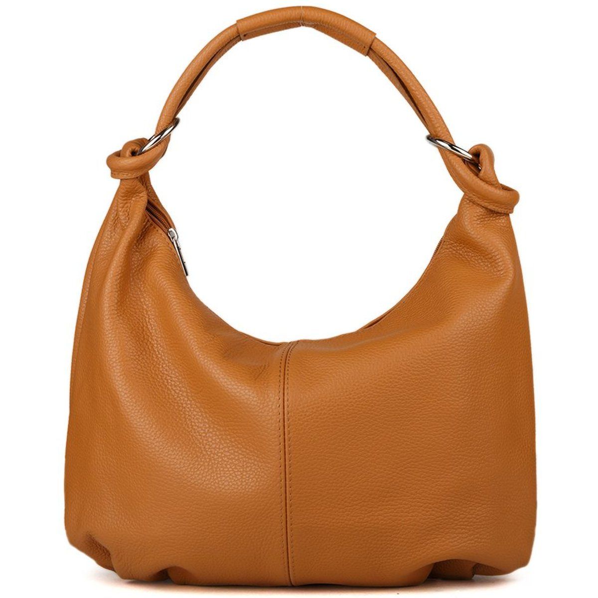Hobo-Tasche aus weichem Narbenleder