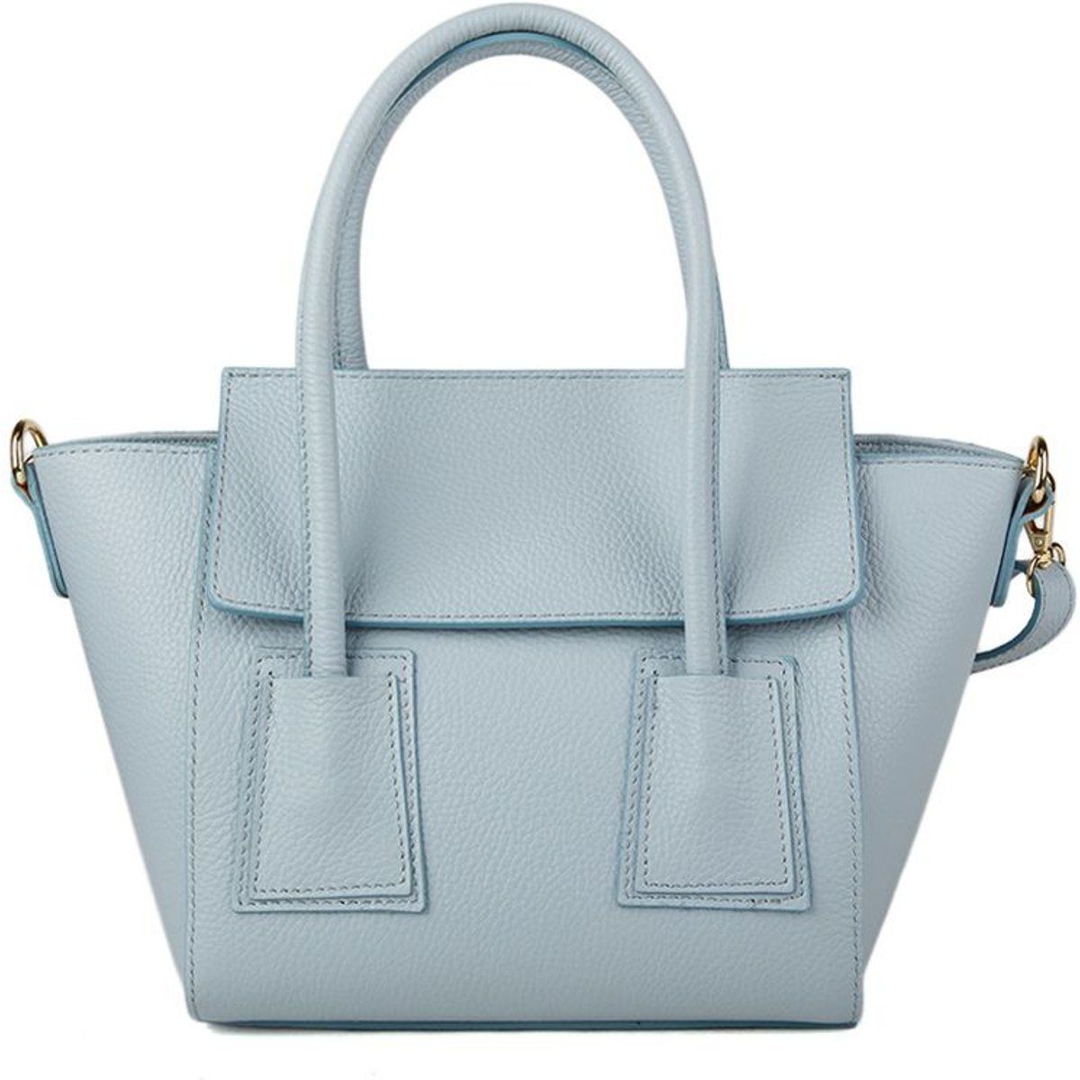 Elegante strukturierte Leder Handtasche