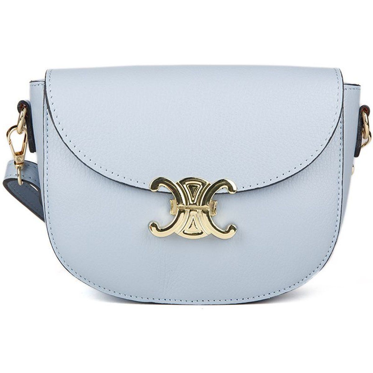 Elegante Leder-Satteltasche