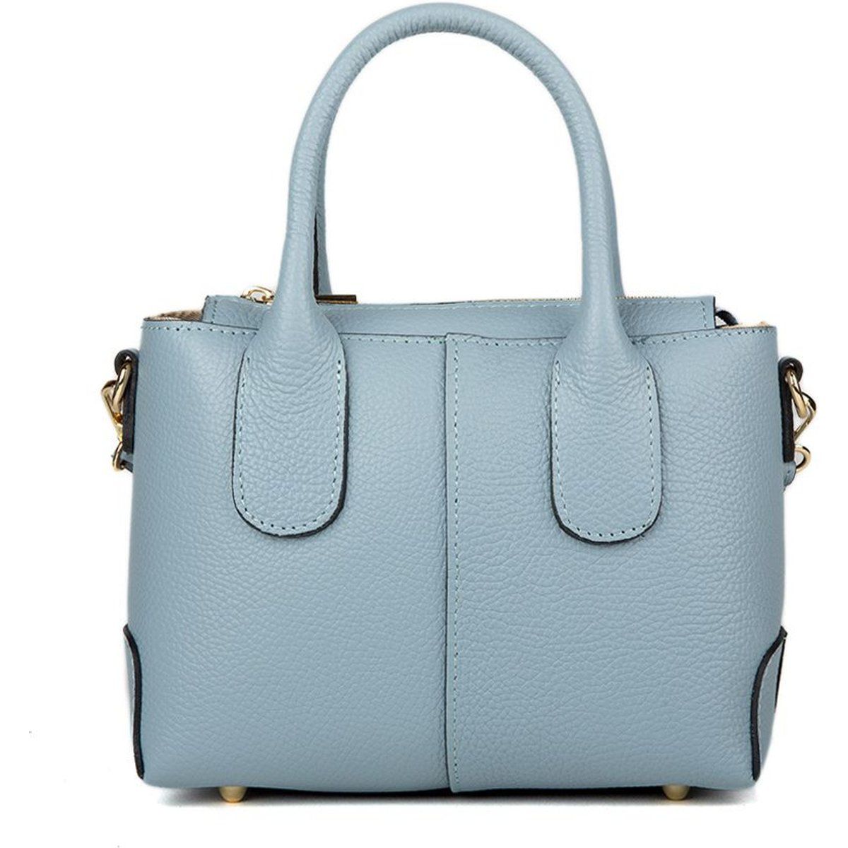 Elegante Handtasche aus genarbtem Leder