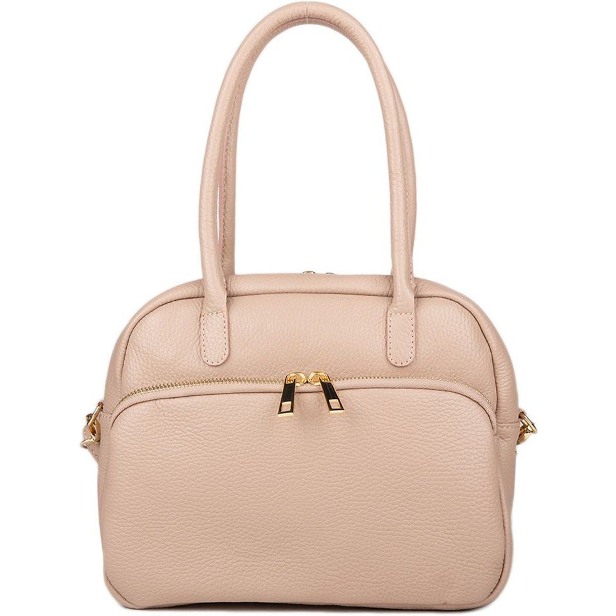 Elegante Handtasche aus genarbtem Leder