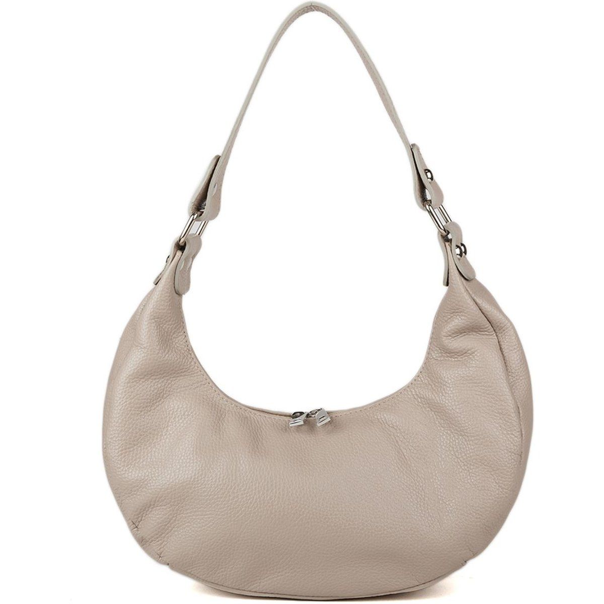 Hobo-Tasche aus genarbtem Leder