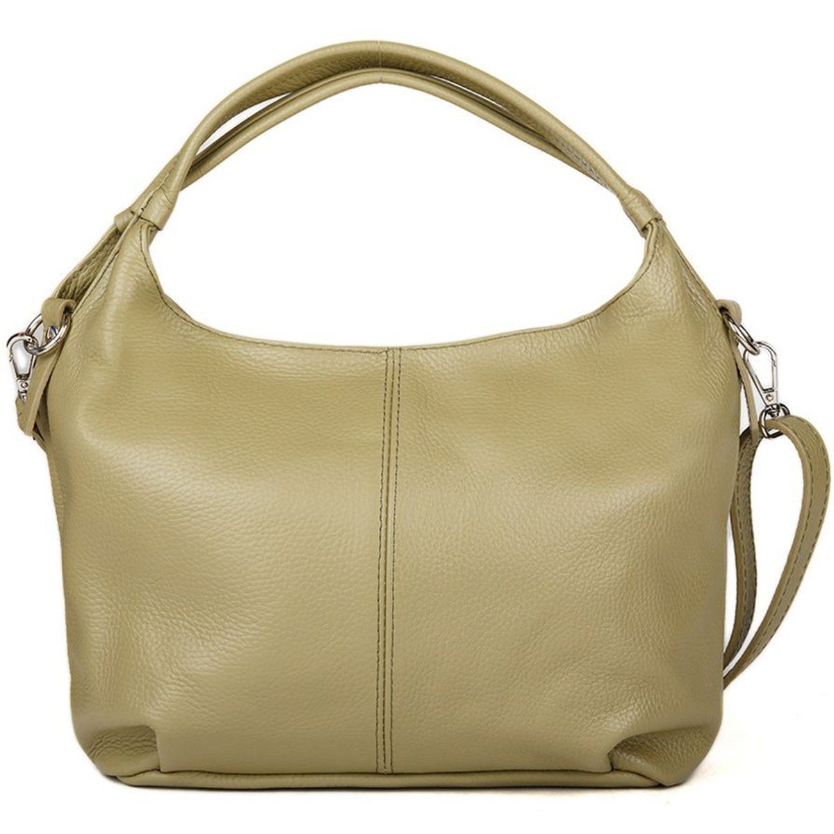 Weiche Hobo-Schultertasche aus Leder