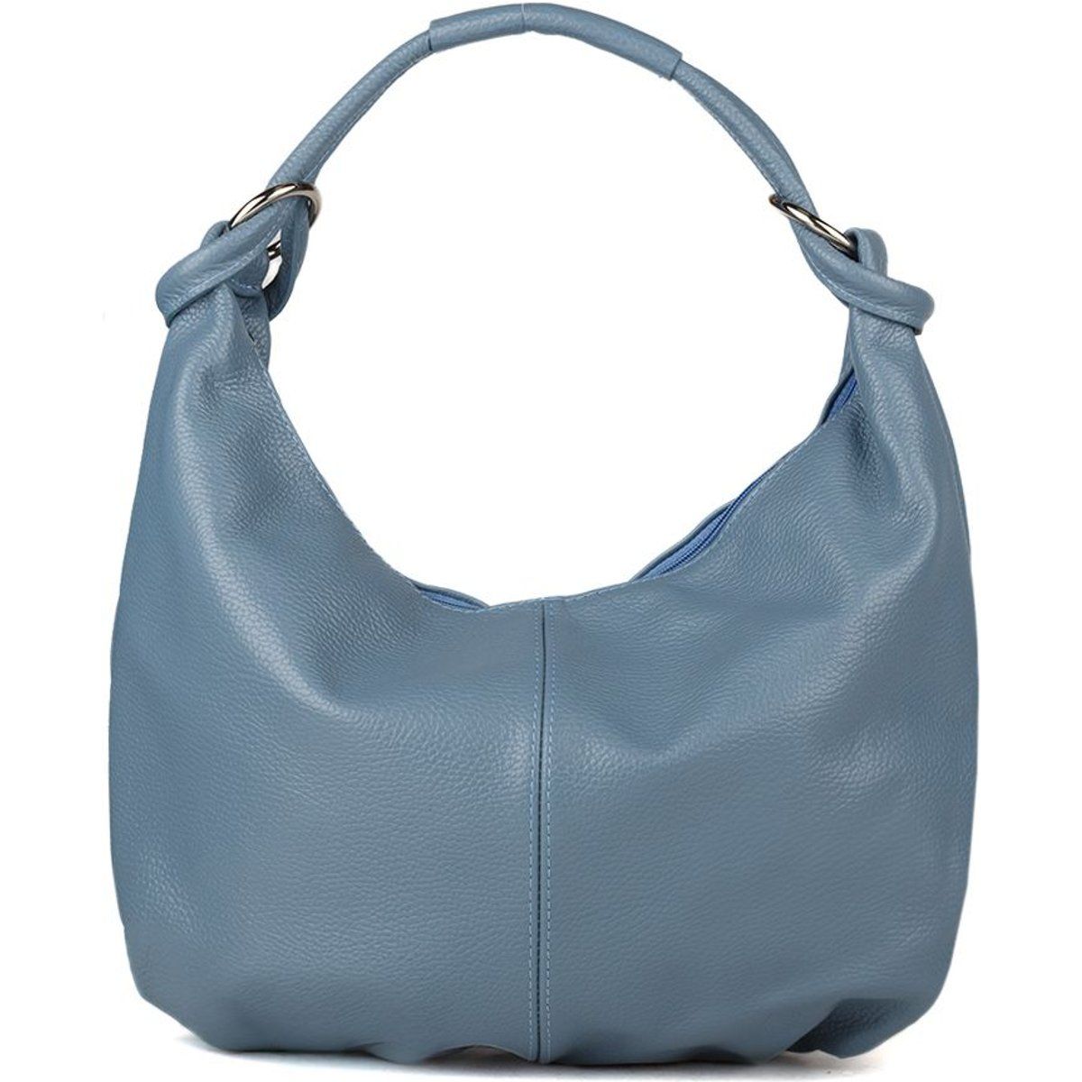 Weiche Hobo-Schultertasche aus Leder