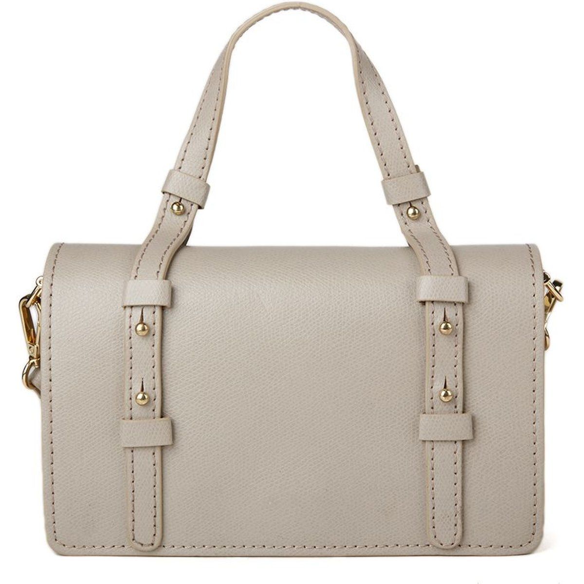 Elegante Lederhandtasche mit Tragegriff