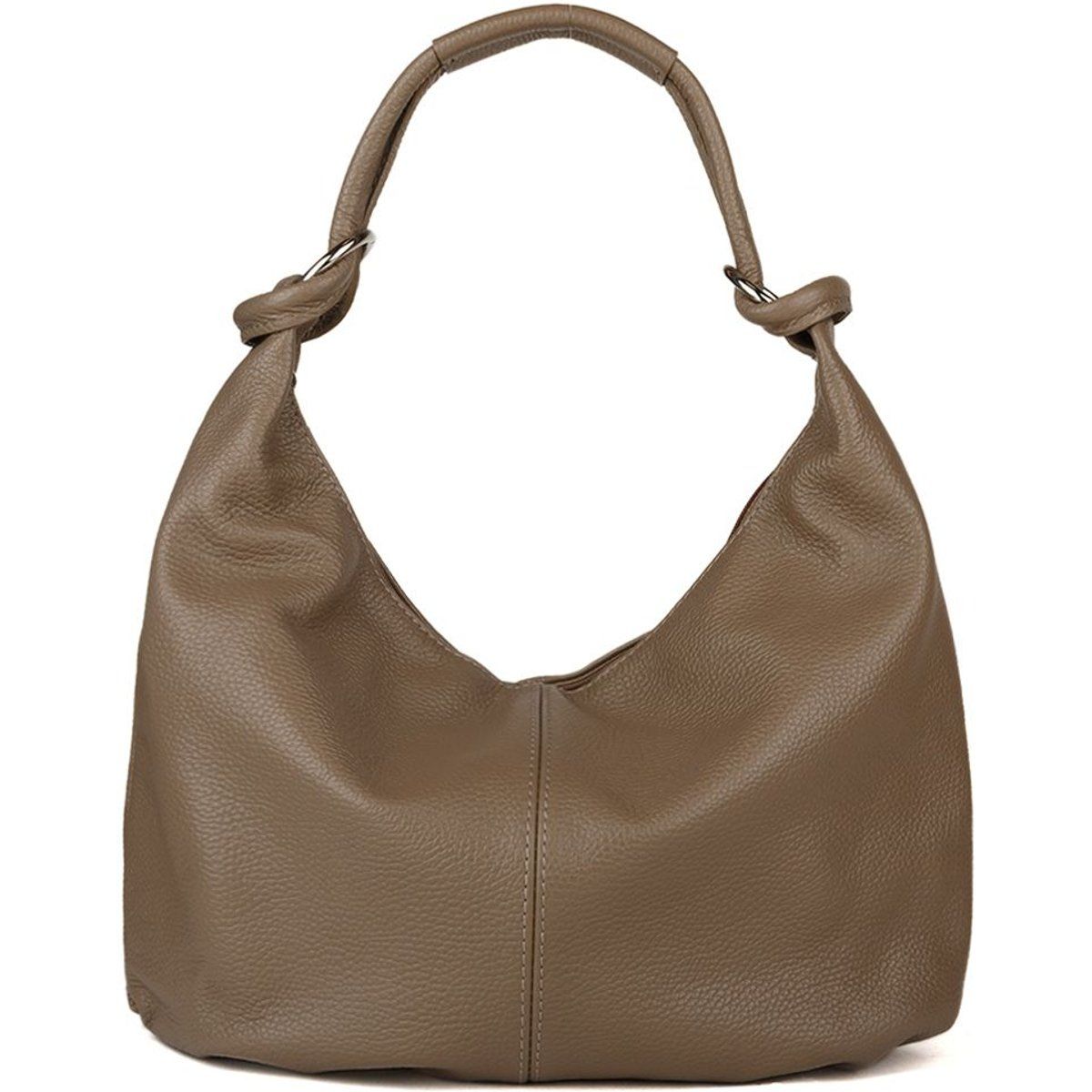 Lockere Hobo-Tasche aus Leder