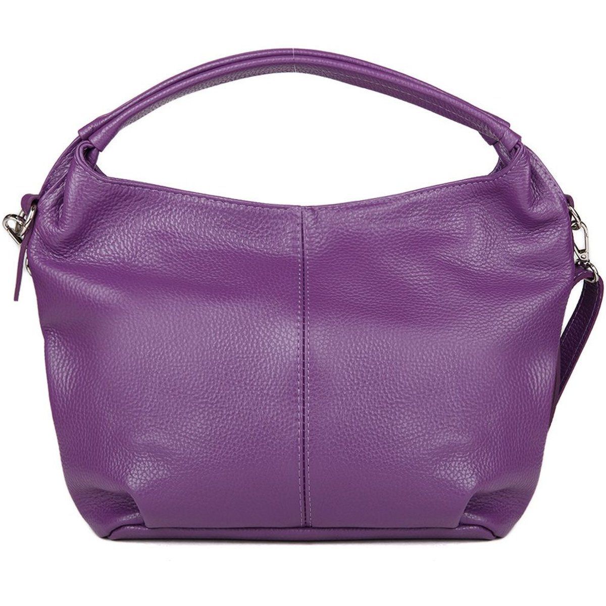 Hobo-Schultertasche aus strukturiertem Leder