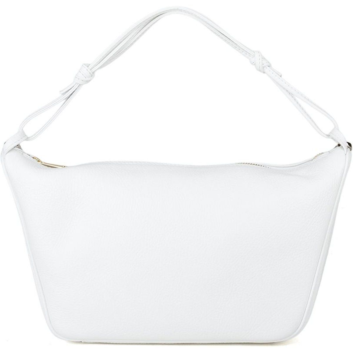 Minimalistische Schultertasche aus genarbtem Leder
