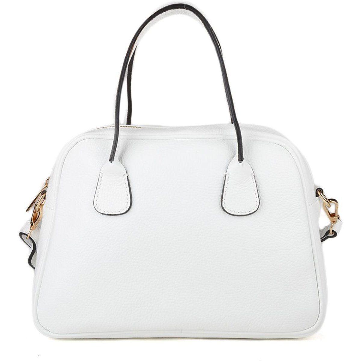 Elegante Bowlingtasche aus genarbtem Leder