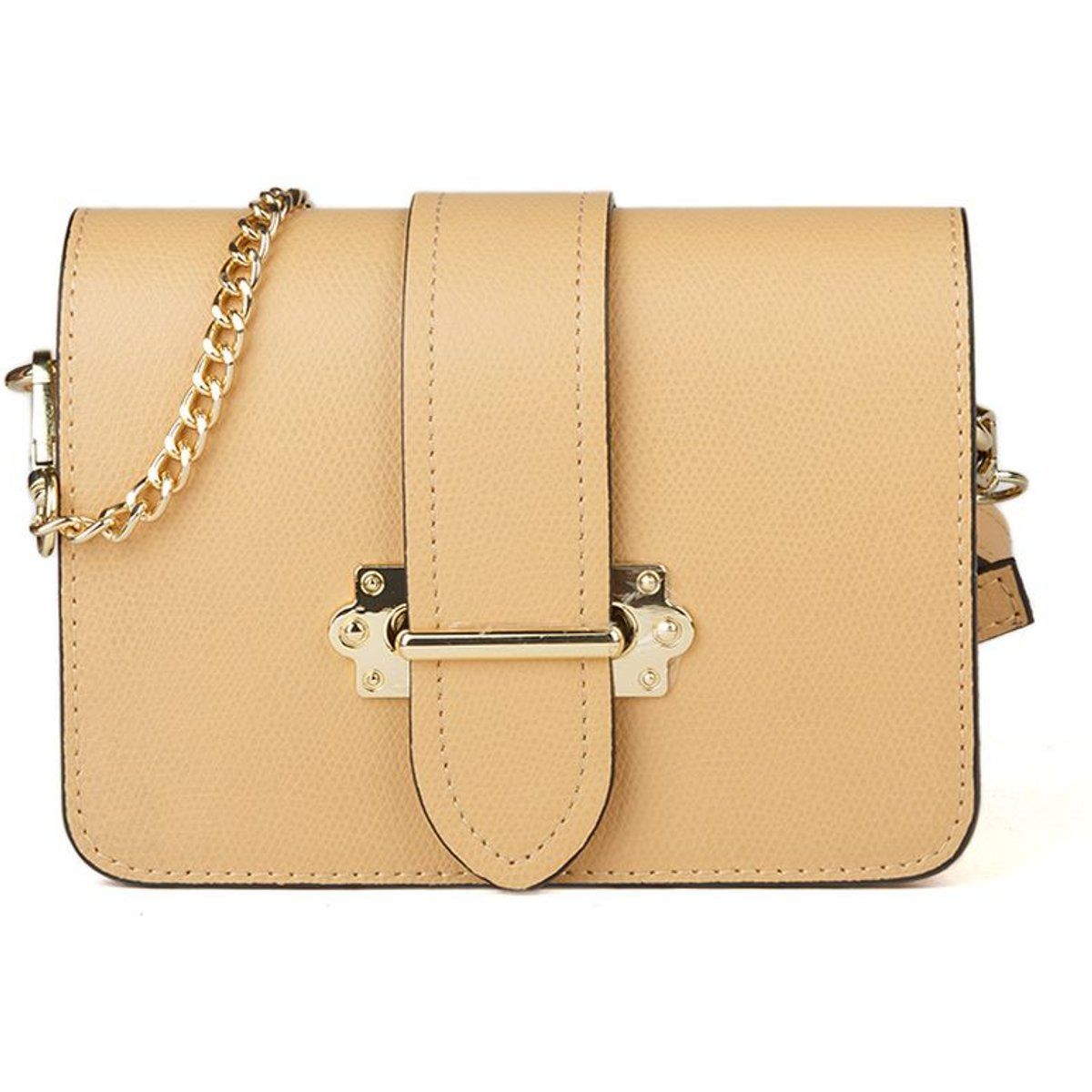 Elegante Ledertasche mit Riegelverschluss
