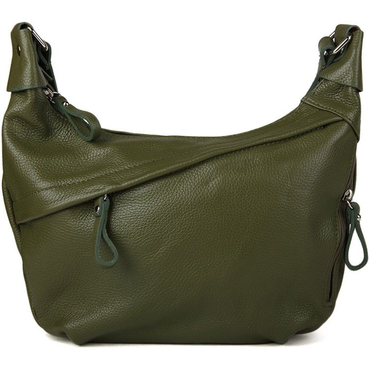 Hobo-Tasche aus weichem Narbenleder