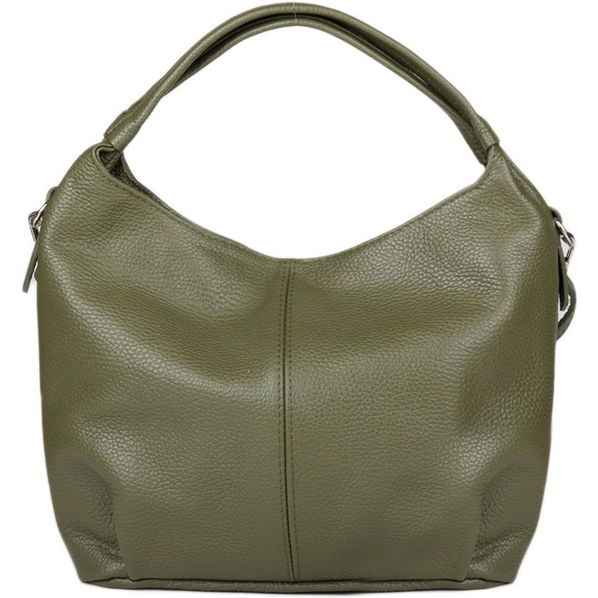 Elegante Hobo-Handtasche aus genarbtem Leder