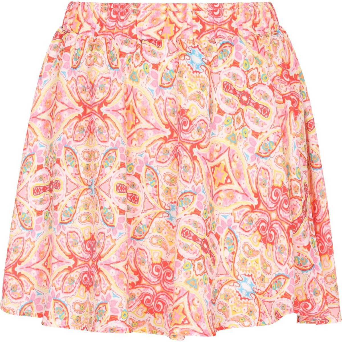 Minirock mit lebhaftem Boho-Print