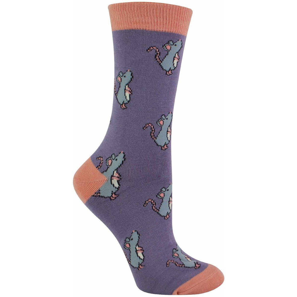 Verspielte Socken mit Ratten-Motiv
