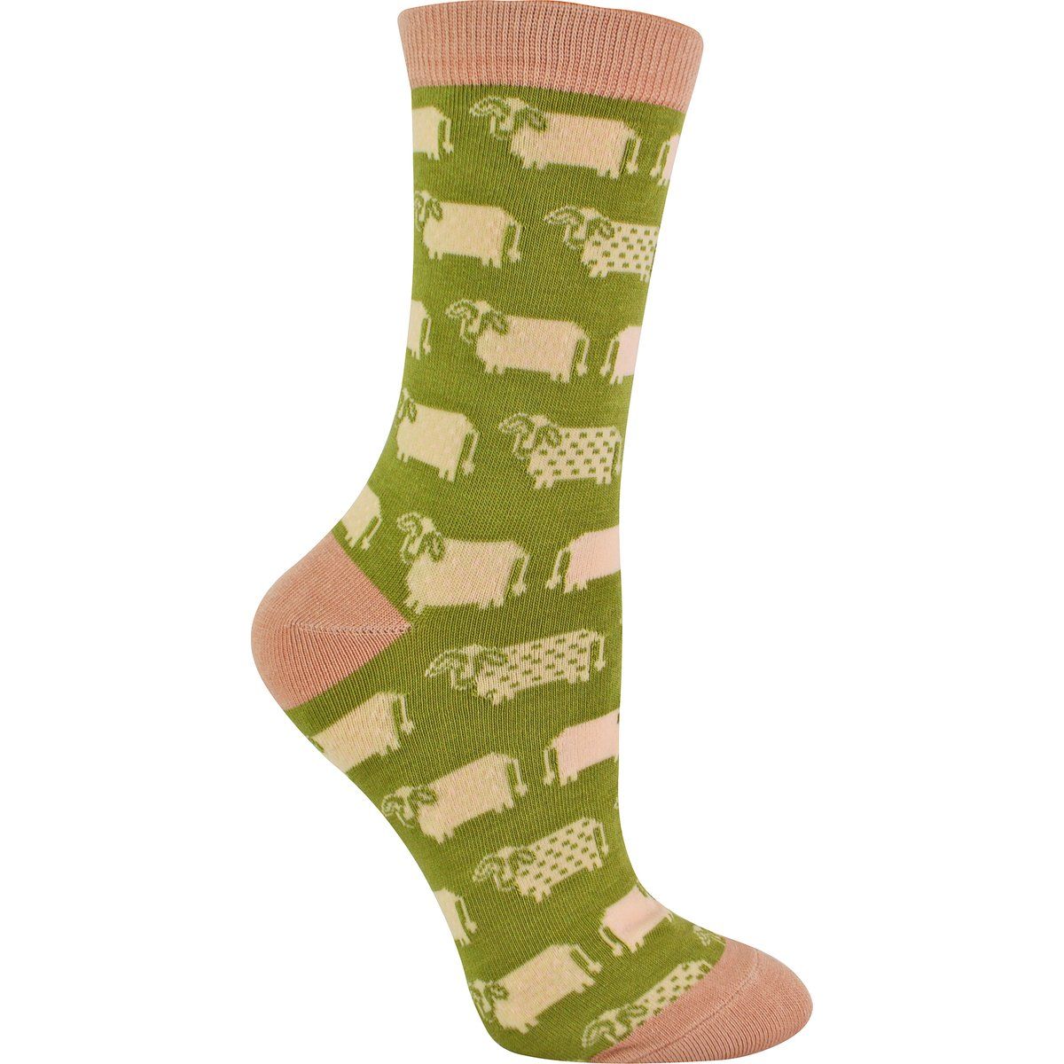 Socken mit Schafmuster aus Bambus