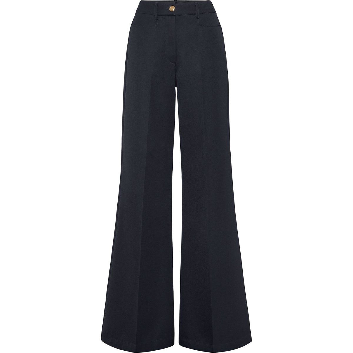 Hüfthose aus Gabardine im Palazzo-Stil