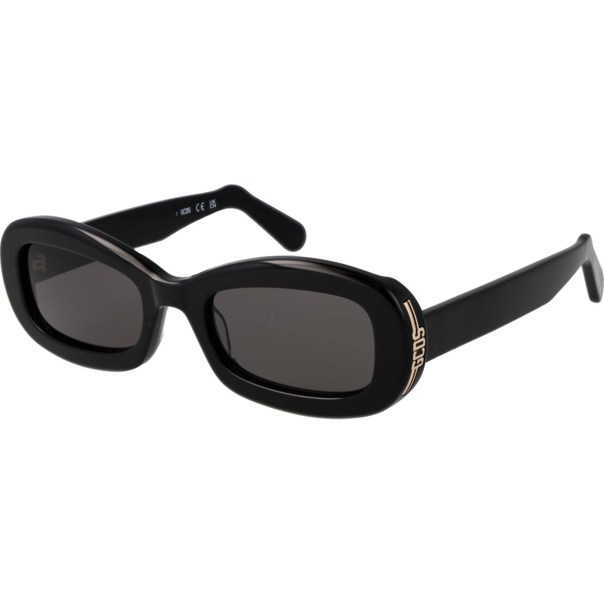 Rechteckige Sonnenbrille mit dickem Rahmen