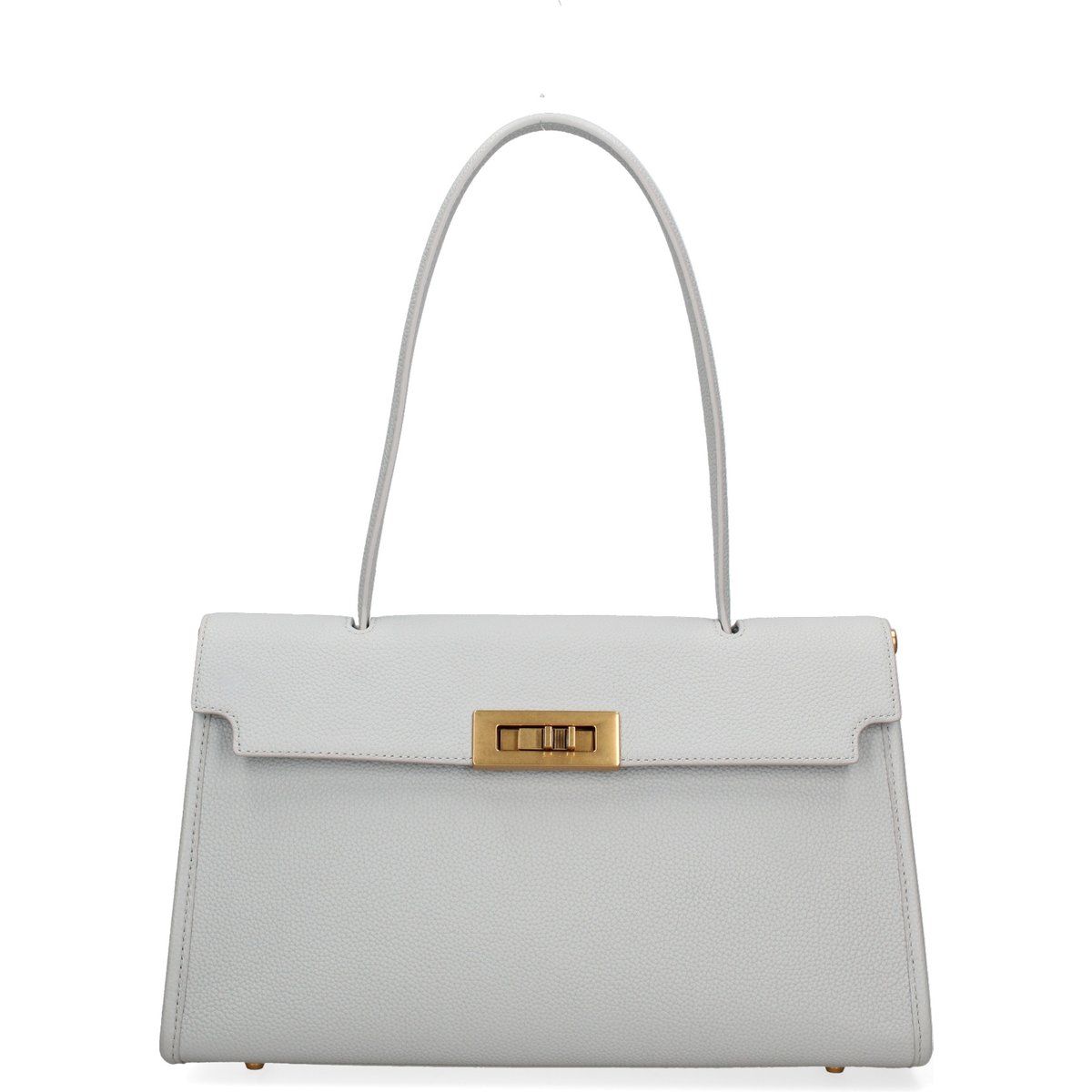 Zeitlose Lederhandtasche mit Tragegriff