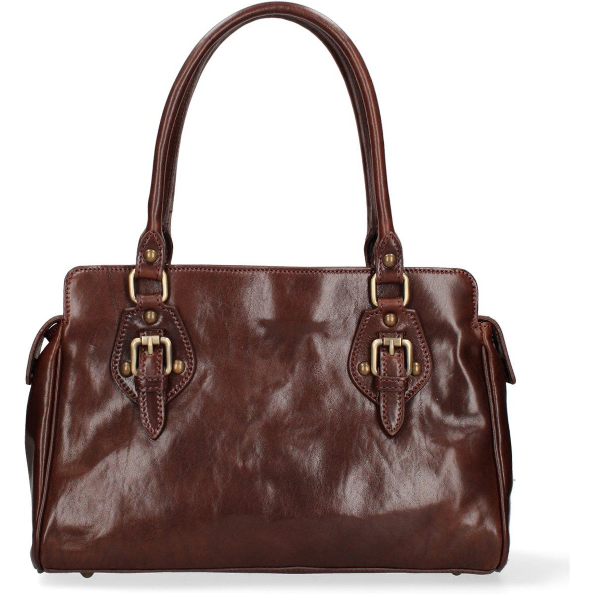 Elegante Leder-Henkeltasche