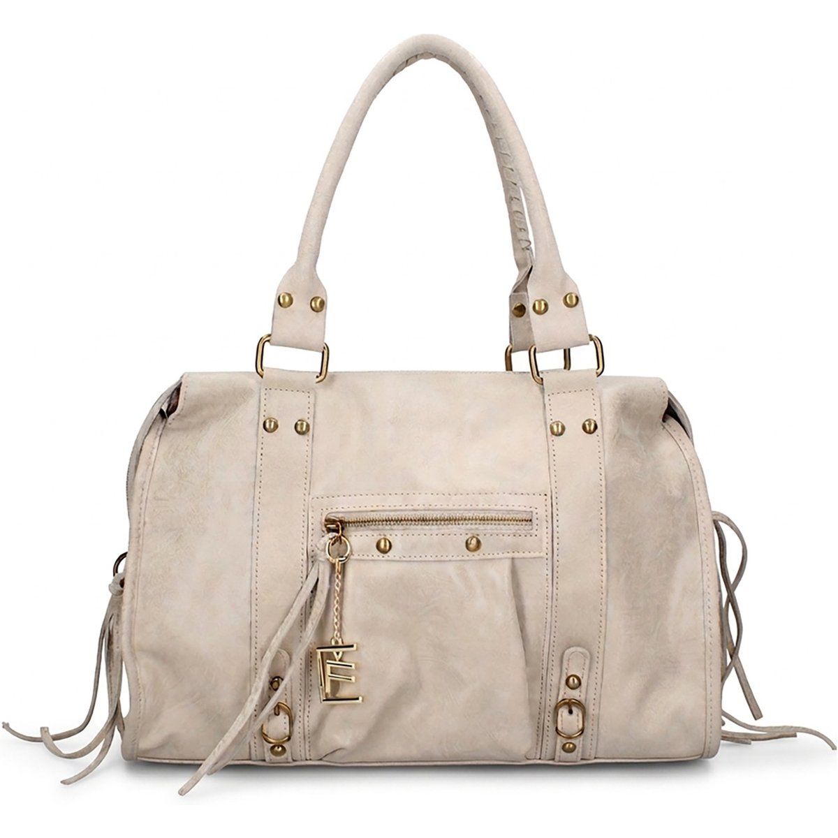 Lässige Leder-Henkeltasche Evanthe Chic