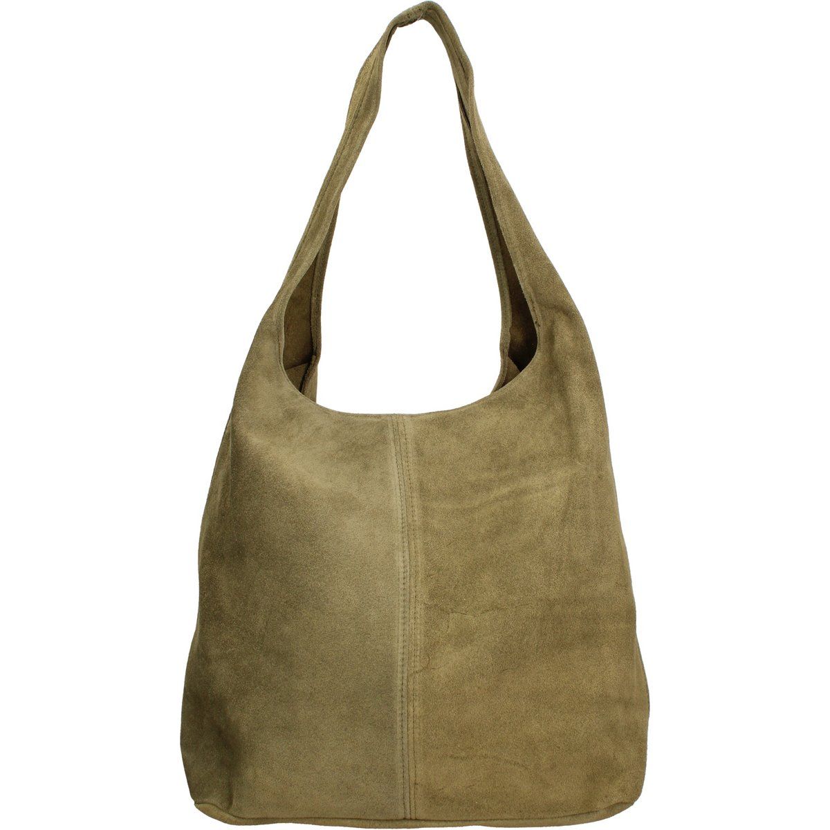 Minimalistische Slouchy Wildleder Hobo-Tasche