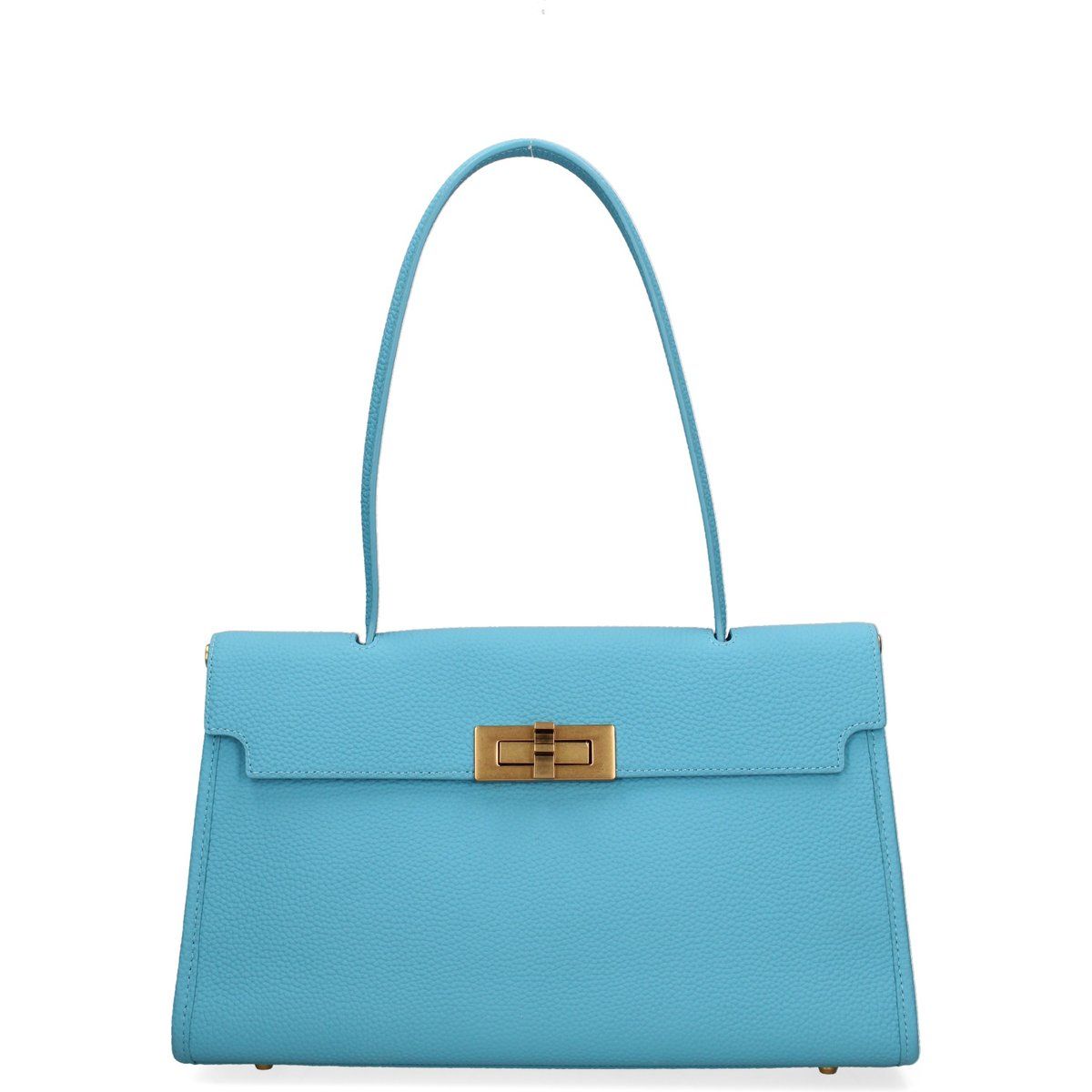 Elegante Schultertasche aus genarbtem Leder
