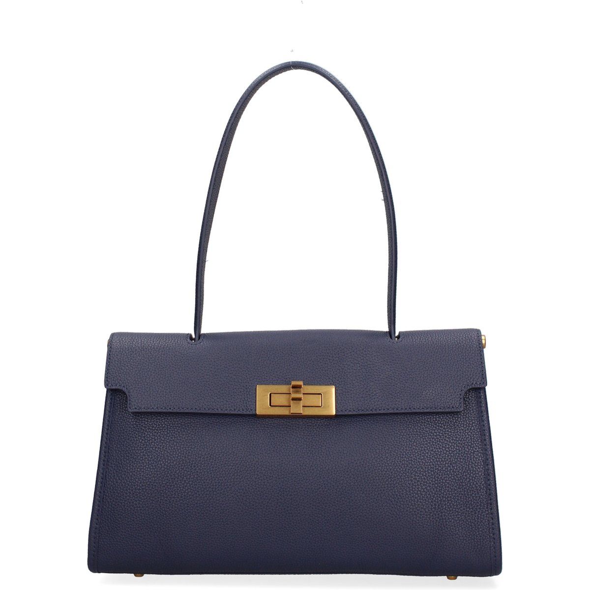 Elegante Bügeltasche aus genarbtem Leder
