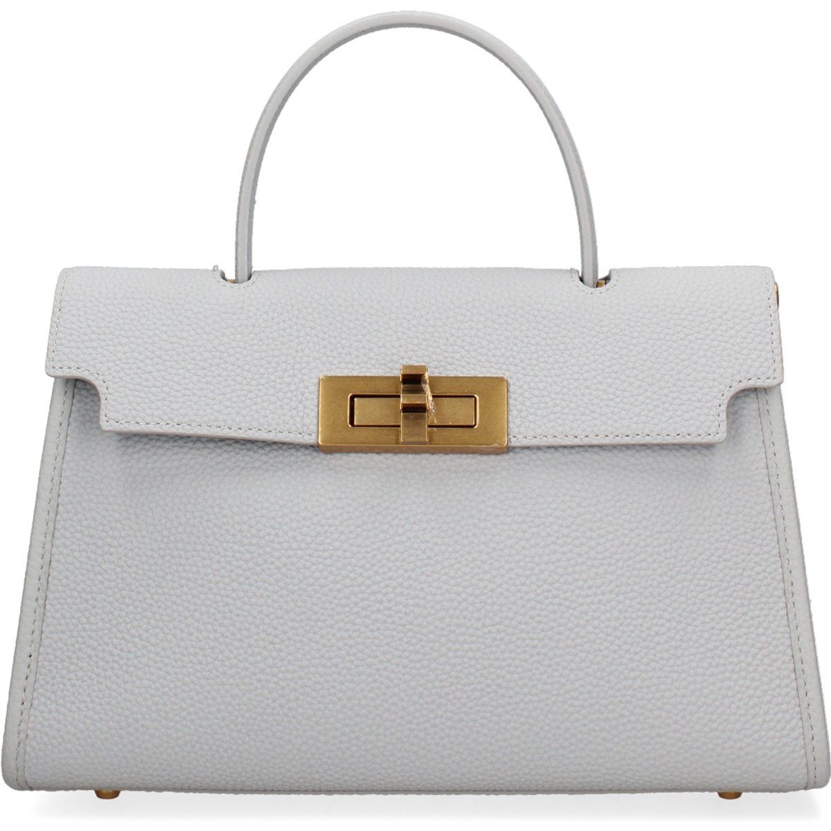 Elegante Henkeltasche aus genarbtem Leder