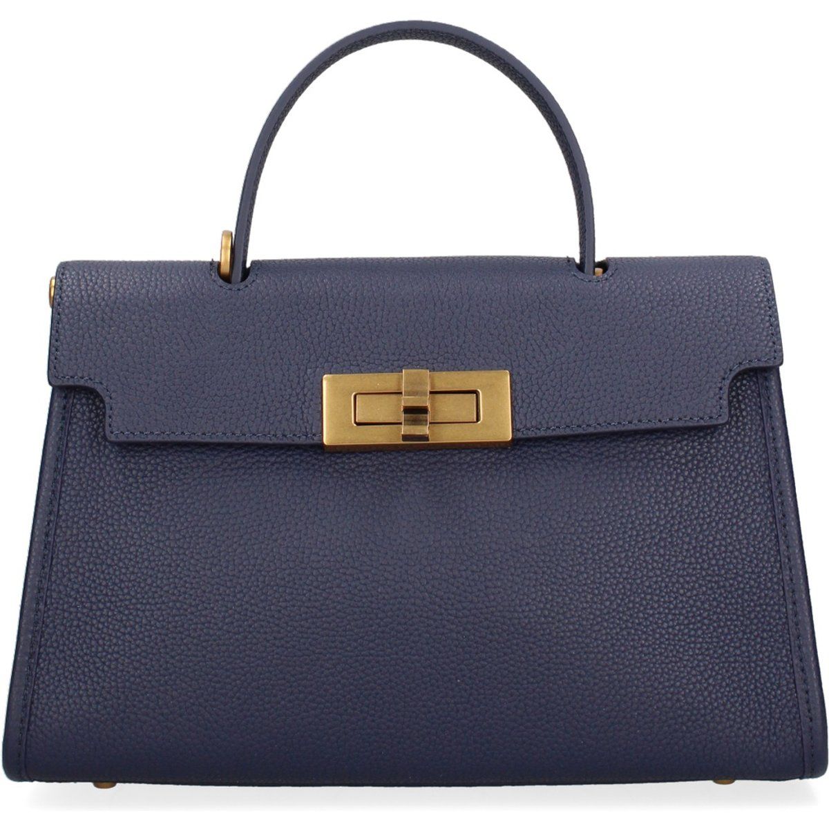 Elegante strukturierte Lederhandtasche
