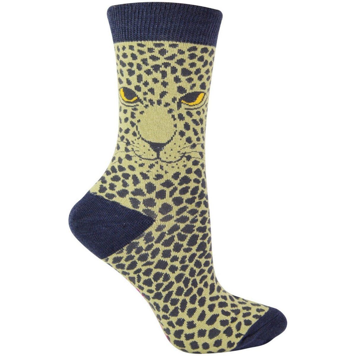 Bambus-Socken mit Leoparden-Muster