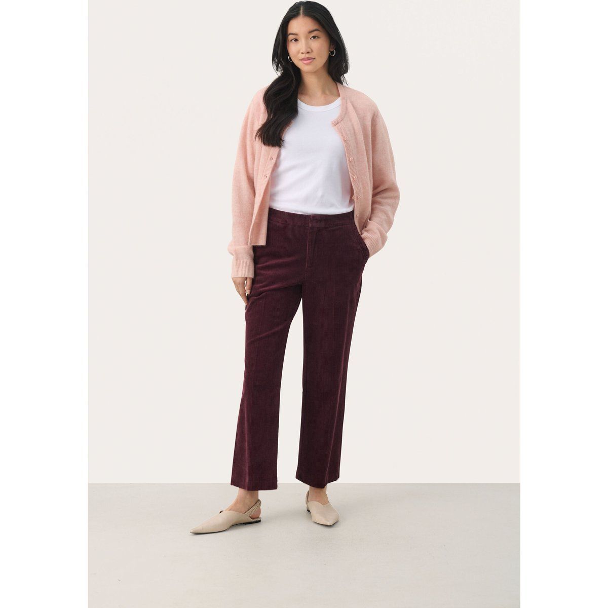 Klassische Cordhose mit geradem Bein