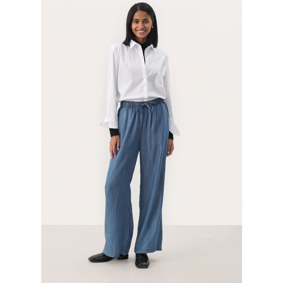 Fließende Weite Lyocell-Hose