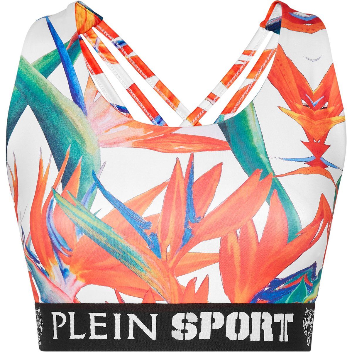 Sport-BH mit tropischem Print