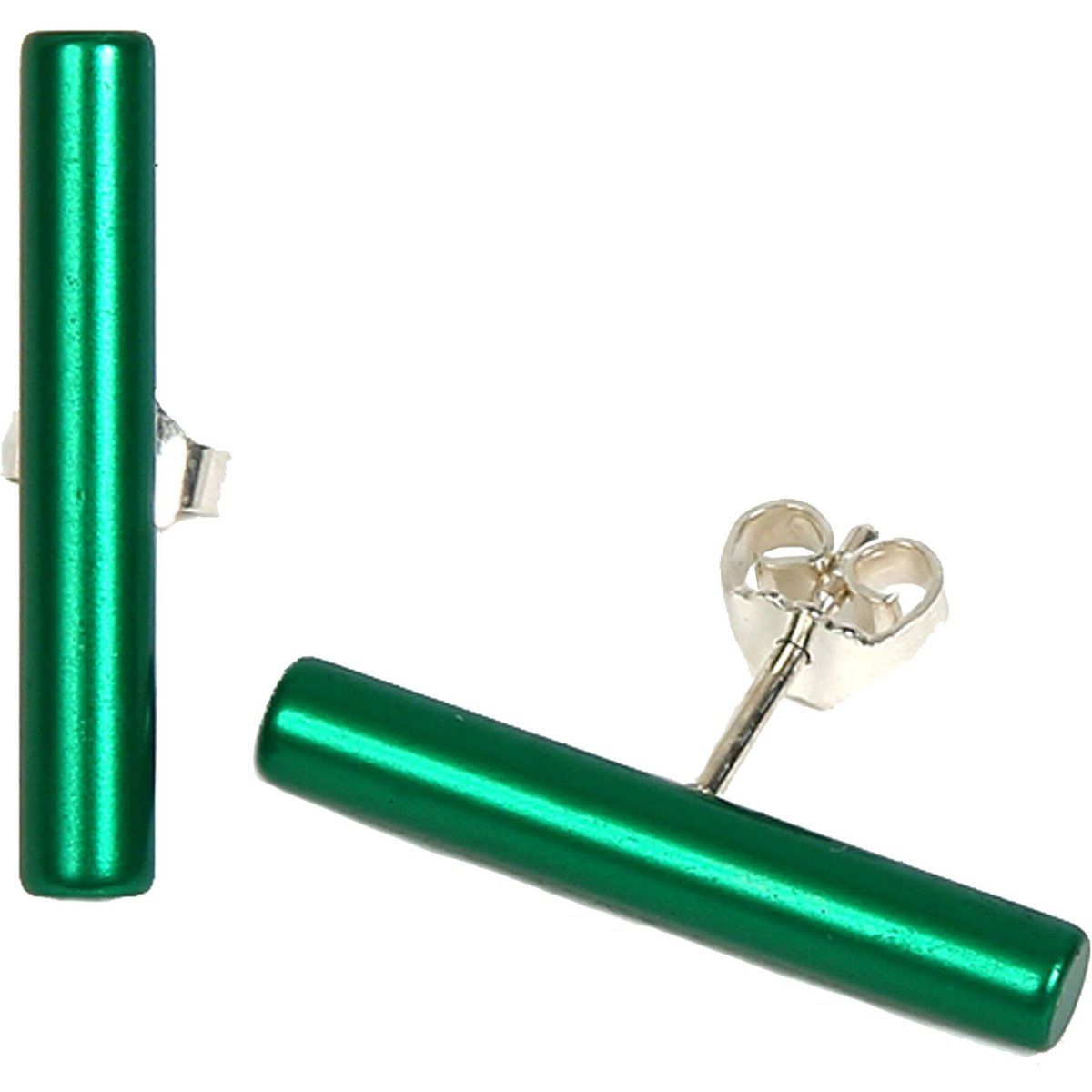 Minimalistische Zylinder-Ohrstecker