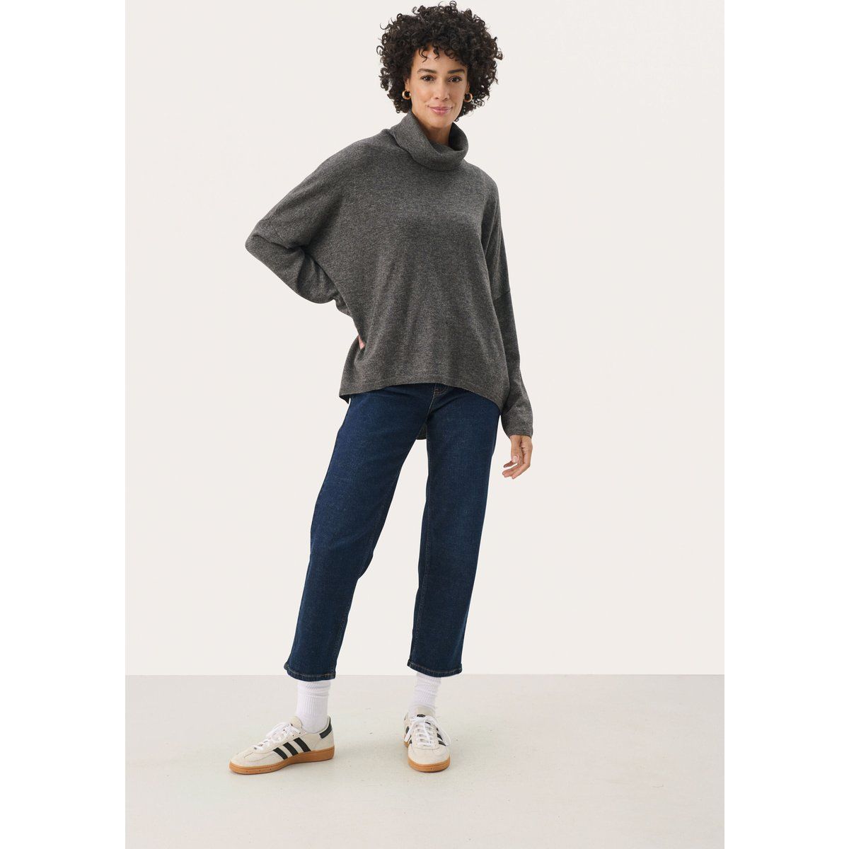Oversized Rollkragenpullover aus Wollmischung