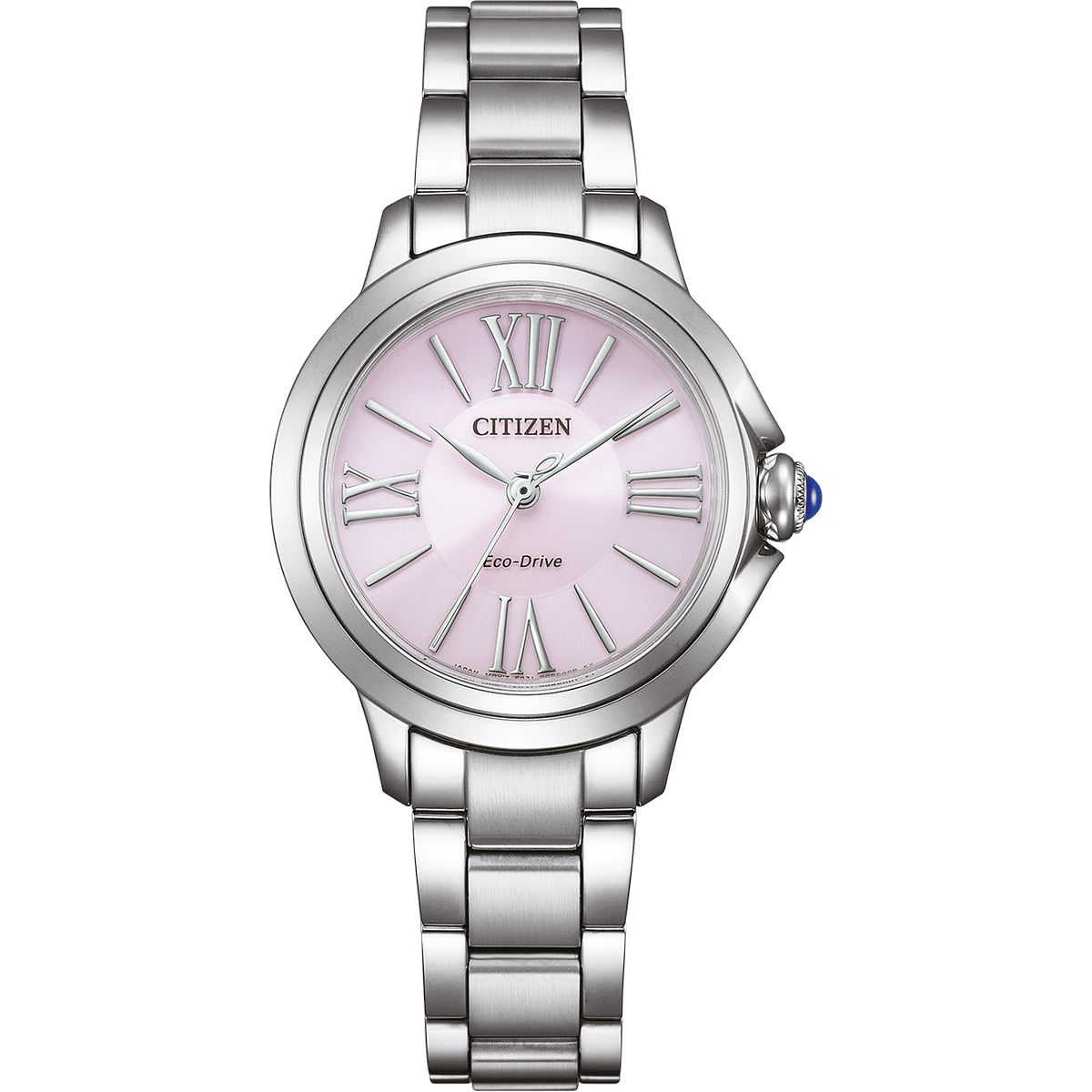 Elegante Analoguhr mit rosa Zifferblatt
