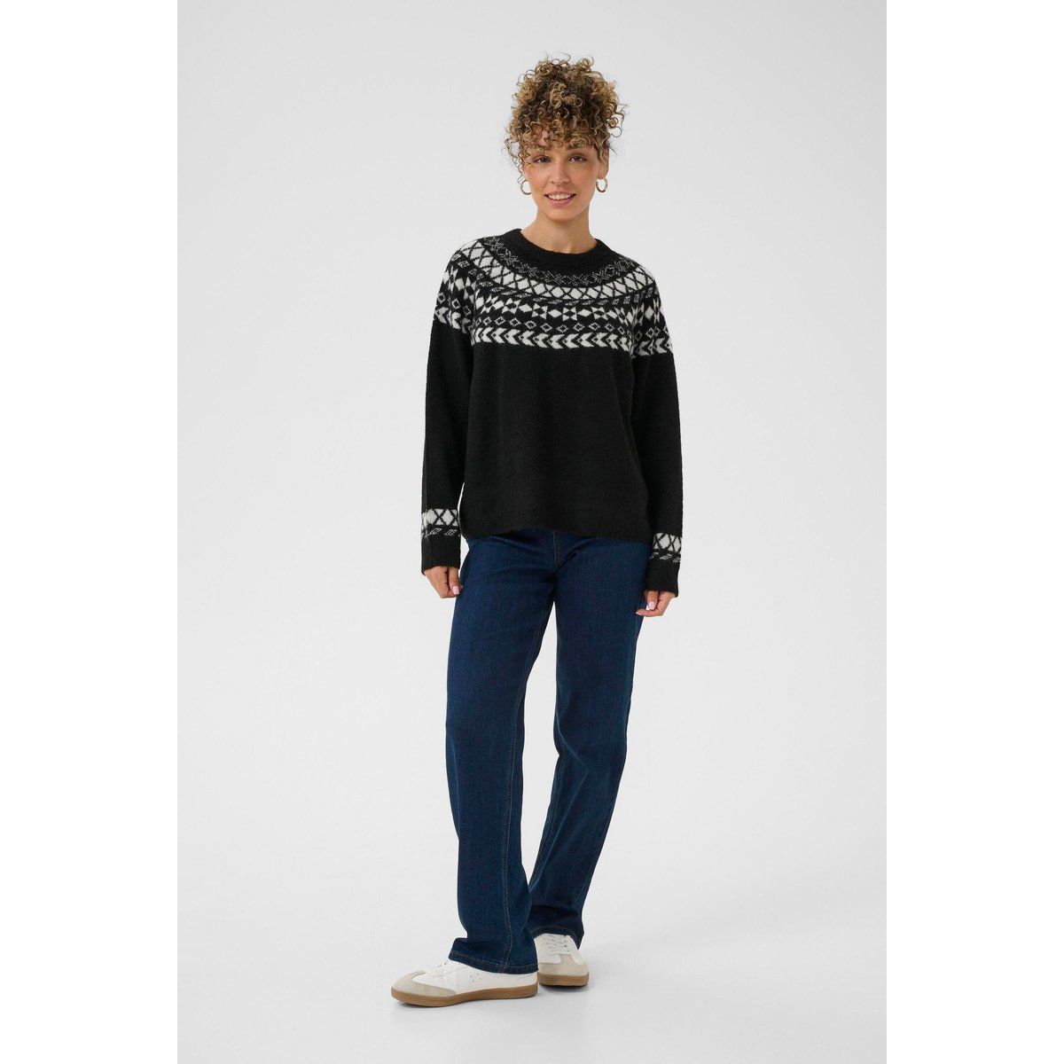 Strickpullover mit nordischem Muster